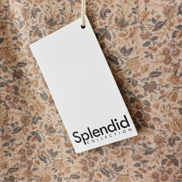 New Splendid Josephine Sweatshirt top pullover floral boho print - Picture 14 of 16